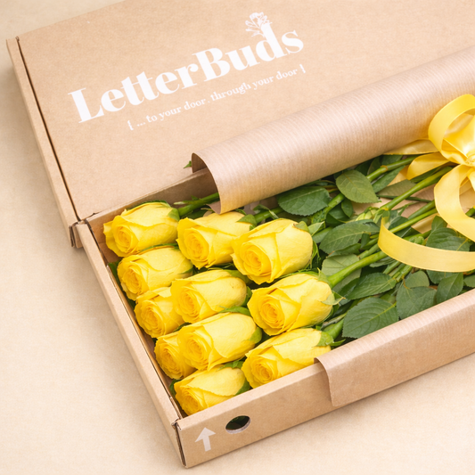 16 Yellow Roses