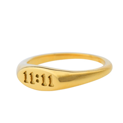 11:11 Angel Number Ring